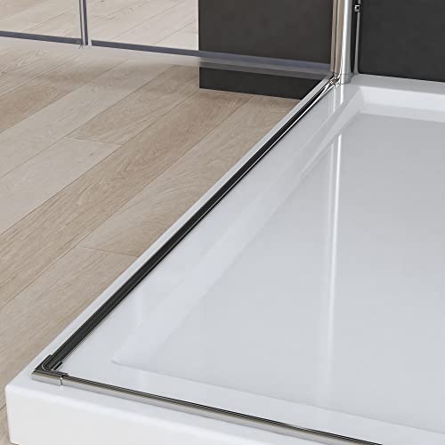 2 Stück 95 cm Schwallschutzleiste duschwasserstop Alu Schwallschutzprofil für Dusche Dichtleiste