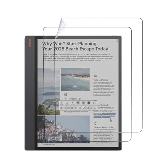Protector de pantalla mate para tablet BOOX Tab X C 2 unidades
