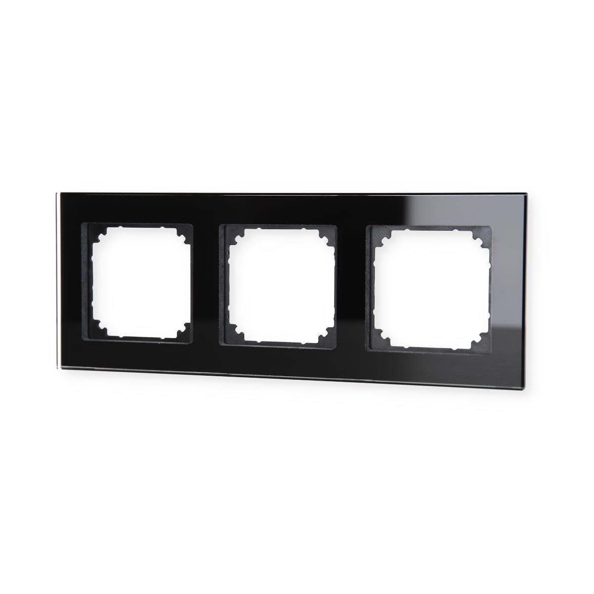 Schneider Electric Merten M-Plan-Echtglasrahmen, 3-fach, 489303