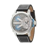 Police Herrenuhr King Cobra 50m Analog Lederarmband Edelstahl Schwarz Türkis P14538JS-04A