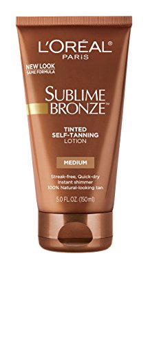 L'Oreal Paris Sublime Bronze Tinted Self-Tanning Lotion, Medium Natural Tan, 5 fl. oz.
