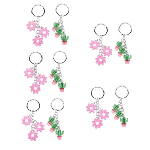Porte-clés mignon rose Healvian en alliage pour décoration de sac