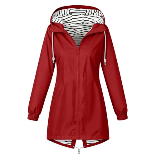 Chaqueta impermeable para correr mujer protégete del viento con capucha 5