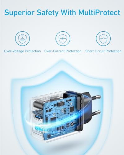 Anker Chargeur iPhone USB C Chargeur iPad Recharge Rapide Compatible avec iPhone 15 Série et Autres - vue 6