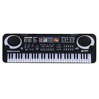 Clavier Piano 61 Touches Clavier De Piano Numérique D’orgue Électronique avec Piano Électrique Microphone - Les Beatles, Paul McCartney, John Lennon, RIngo Starr, George Harrison