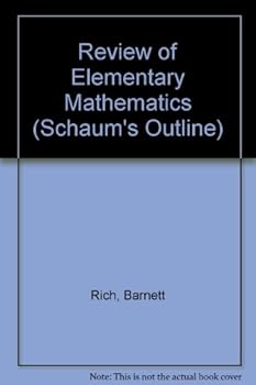Paperback Review of Elementary Mathematics (Schaum's outline series) Book
