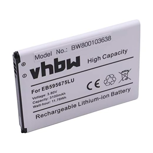 vhbw Batteri kompatibel med Samsung Galaxy Note II mobiltelefon smartphone telefon (3100 mAh, 3,7 V, litiumjon)
