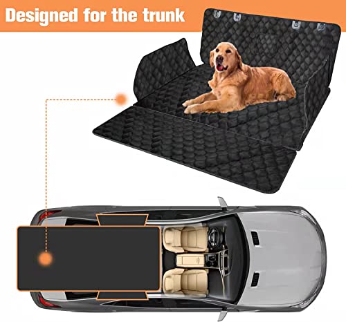 PETICON SUV Cargo Liner for Dogs, Waterproof Pet Cargo Cover Dog Seat Mat for SUVs Sedans Vans with Bumper Flap Protector, Non-Slip, Large Size Universal Fit, Black PETICON SUV Cargo Liner for Dogs, Waterproof Pet Cargo Cover Dog Seat Mat for SUVs Sedans Vans with Bumper Flap Protector, Non-Slip, Large Size Universal Fit, Black