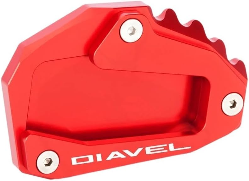 Motorcycle Foot Plate Pad for D&ucati Diavel 1260 Diavel1260 2019 Year Motorbike CNC Aluminum Motorcycle Extension for Side Stand Foot Accessories