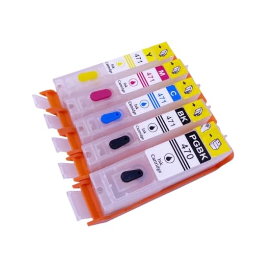 Cartouche PGI-470 CLI-471 rechargeable compatible imprimante jet d'encre MG5740 TS6040