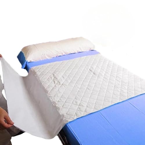 Empapadores Cama Adultos Lavables con Alas y 5 Capas de Protección (1ud - 85x75 cm). Protector Cama Super Absorbente 2 litros/m2. Empapador Reutilizable con 300 Lavados. Salvacamas con Asas Laterales