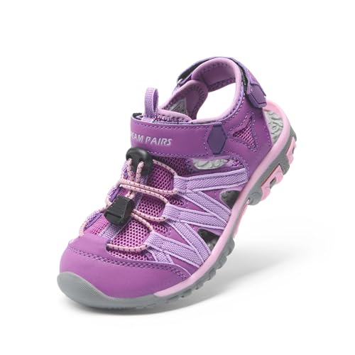 DREAM PAIRS Boys Girls Closed-Toe Outdoor Summer Sport...