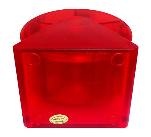 Closeoutservices Fun Ferris Wheel Paper Clip Dispenser - Plastic Holder With 5 Colorful Compartments And Zebra Paper Clips - Affordable And Unique Office Supply (Red) #TOP4