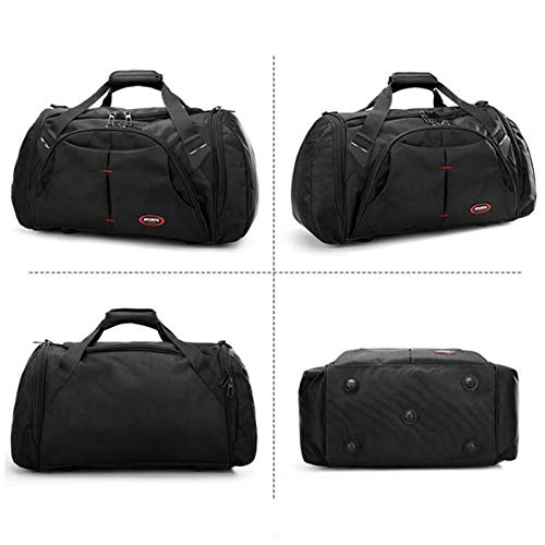 Borsa Sportiva Borse sportive impermeabili da uomo palestra borse fitness a tracolla nero viaggio e bagagli
