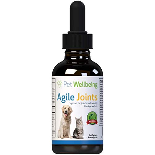 Pet Wellbeing - Agile Joints for Cats - Natural Support for Joint Mobility & Ease of Movement in Felines - 2oz (59ml)