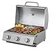 Tarrington House Barbecue a Gas con 3 bruciatori Cathan, Acciaio Inox, 6.6 kW, Coperchio con Termometro, Accensione Elettrica, per Giardino, Balcone, Campeggio, Argento