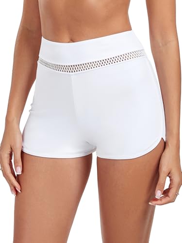 Short de bain taille haute de luxe Ocean Blues en maille