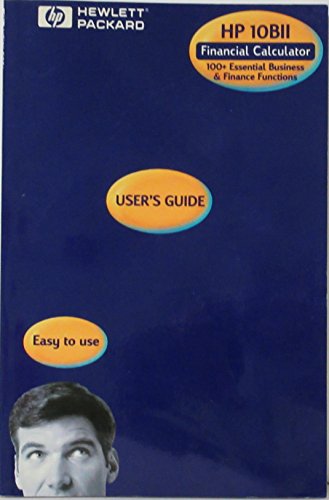 HP10BII Financial Calculator User's Guide B00CLSASA6 Book Cover