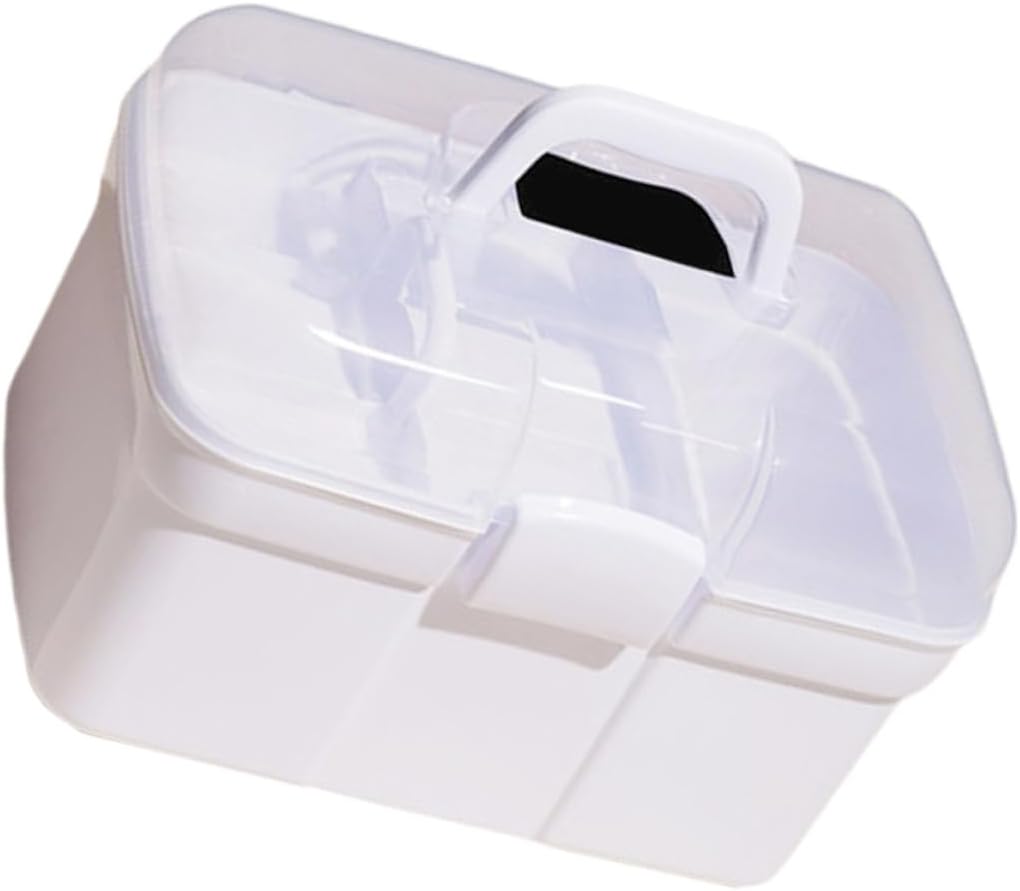Portable Plastic Cosmetic Box Large Capacity PP Train Case