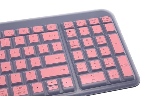 Protector de teclado de silicona compatible con Logitech K250 miniatura 6