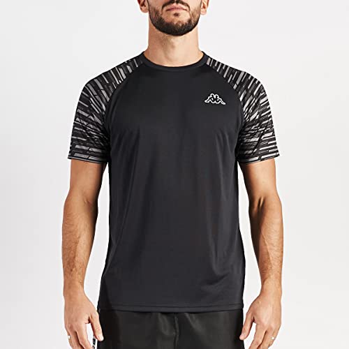 Kappa - T-Shirt Gabelo pour Homme - Noir - Taille M