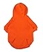 TOPSOSO Fashion Shop Pet Coat Polyester/Cotton Basic Dog Hoodie，Dog Jacket,Dog Fleece for Young Dog and Large Dog,6 Sizes avaiable and 4 Color for Choose (Orange, M (Back 11