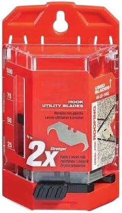 48-22-1952 for Milwaukee Tool 50 Pc Hook Utility Knife Blades W/Dispenser