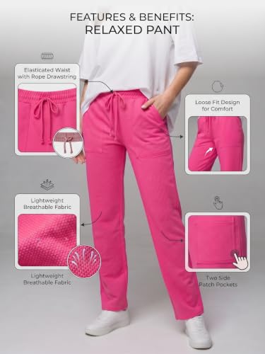 Image of Mehrang Women's Wide-Leg Side Pocket Trouser|Palazzo Pants|High Waist Trousers with Drawstring|Lightweight Casual & Travel Wear|Women Trousers Pants | Trousers Flared Korean Style