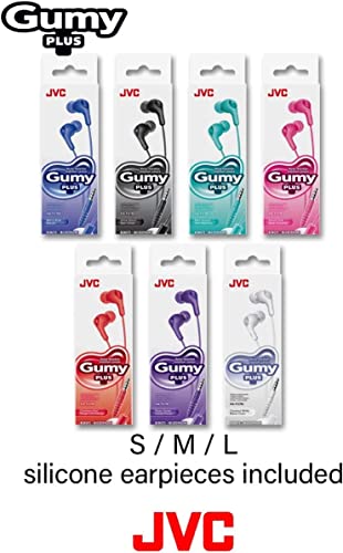 JVC HA-FX7M-WN-U Écouteurs Intra-Auriculaires Gumy Plus avec télécommande et Microphone - Blanc