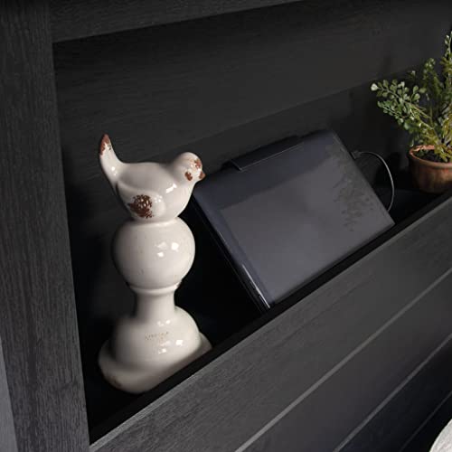 Sauder Dawson Trail Twin Headboard, Raven Oak Finish #TOP3