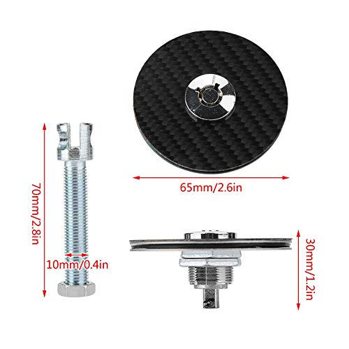 Car Fuel Filler Cover for Hummer H3 2005-2009 SUV, Gasoline Gas Tank Cover Trim, Gas Cap Fuel Door Lid Bezel Cover Trim Protector Molding Accessories, ABS, Chrome