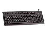 USB- oder PS/2-Anschluss Cherry G83-6105LUNRD-2 Tastatur USB, deutsche und russische Tastatur