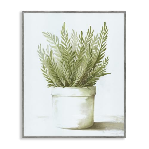 Herbal Botanicals Plant Leaves, 11 x 14 Inch Framed Giclée Print