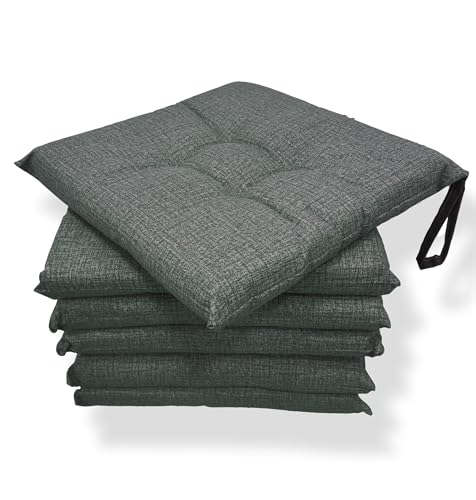 MENKËLL - Set 6 Cuscini Sedia da Cucina in Cotone