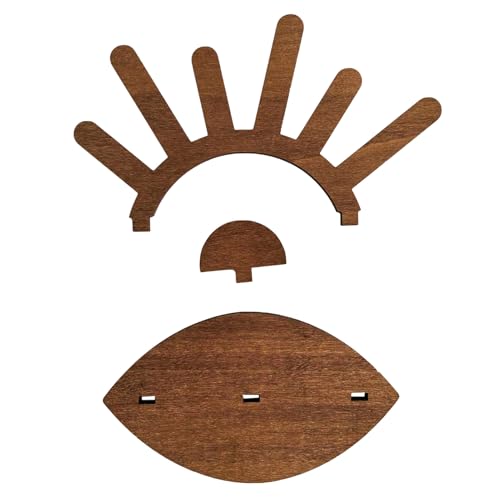 Soporte de joyería para collares y joyas, soporte de exhibición de anillos de madera - organizador para aretes - para vacaciones cumpleaños pulseras pendientes escritorio dormitorio apartamento y