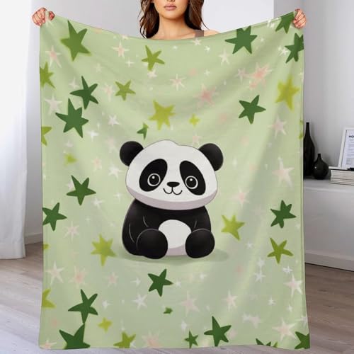 Couverture en flanelle motif étoile 130x150 cm jeté de canapé chaud