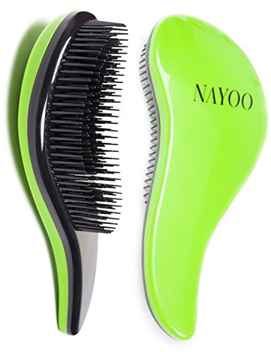 Detangling Hair Brush Detangler Brushes for Women Salon Elite Handle Detangle Brush Magic Comb for Adults and Kids1 Pcs （green）