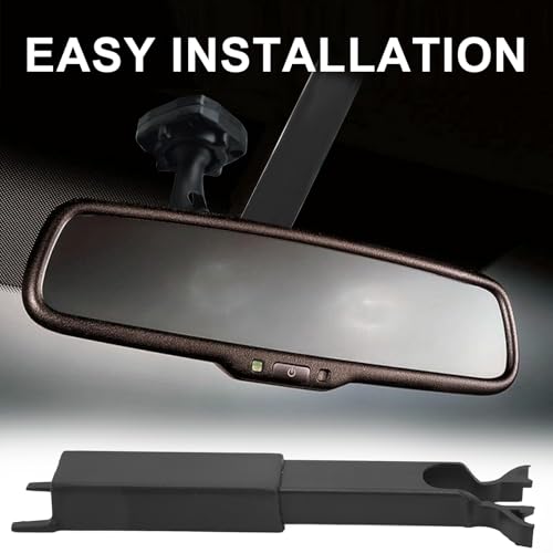Image of KIMISS Rearview Mirror Wire Cover, for 1999‑2007 ABS Windshield Mirror Wire Cover Impact Mirror Wiring Cover | Easy Installation, Windshield Interior Mirror Wire Harness Cover Trim with Impact, Rear View Mirror accessories, Black