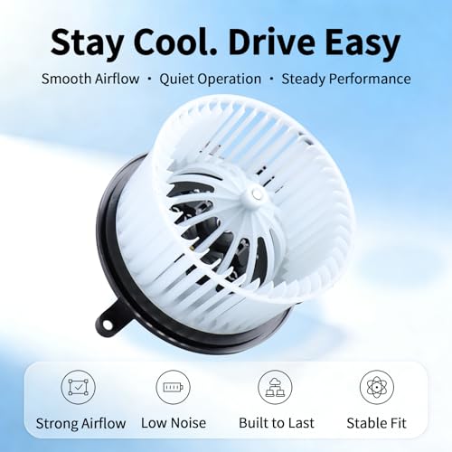 Image of HVAC Blower Motor with Fan Assembly - Compatible with Pacifica 2017-2022, Grand Caravan 2006-2020, Town & Country 2006-2016, Voyager - AC Heater Fan - 700234 5183147AC