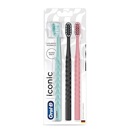Oral-B Escova de Dente Oral‑B Iconic Premium 3 Unidades, Multicor