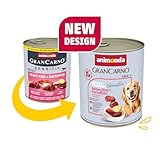 animonda GranCarno Adult Sensitiv Rind + Kartoffeln (6 x 800 g), Nassfutter für ernährungssensible Hunde, Nassfutter für Hunde mit bekömmlichen Zutaten, Sensitives Hundefutter ohne Getreide