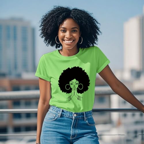 Image of Black History Shirts Black Graphic tees for Men and Women, Magic Fashion Afro American Natural Hair Vintage Melanin T-Shirts