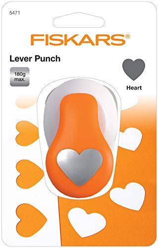 Fiskars Perforatore a leva, Cuore, Ø 2,5 cm, per