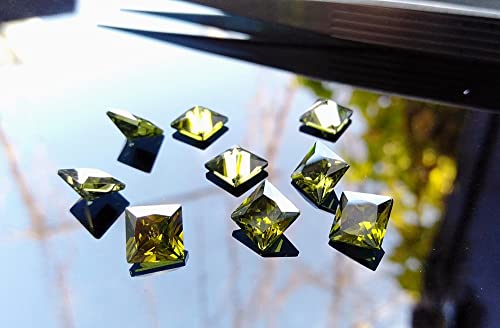 Zircone cubique vert olive 6mm la solution pour remplacer vos gemmes perdues ou ternes