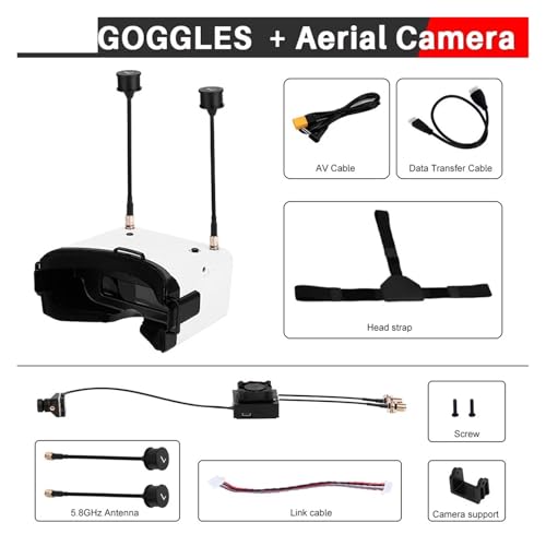 Lunettes drone de course pour éviter les interférences vidéo mode 5CH 10KM - 2