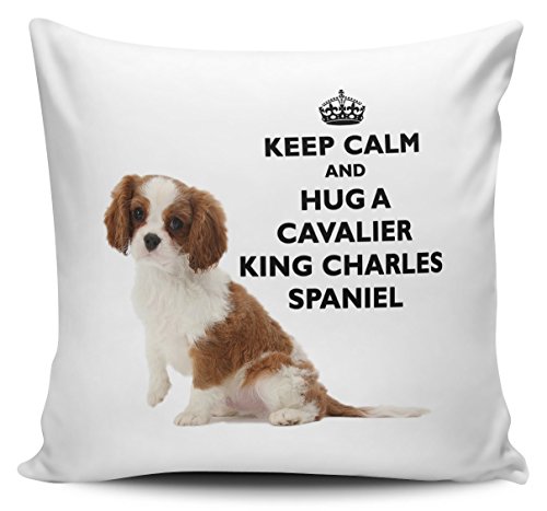 Copricuscino Keep Calm and Hug a Cavalier King