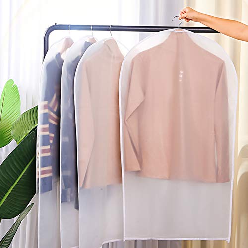 PetsHome Garment Bags, Garment Clothes Covers, 24'' x 40''(Pack of 5) Breathable Clear Garment Full Zipper Bags for… - Image 5