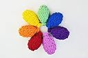 Toyroom-Room full of Smiles Reusable Crochet Water Balloons Eco Friendly Set of 6 Sensory Play (Colors May Vary) *These only soak up Water and do not inflate* gallery image