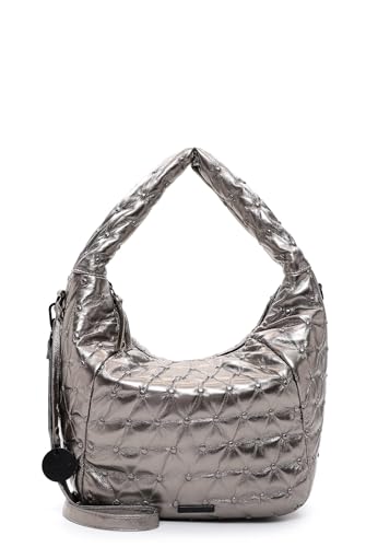 Tamaris Caren Pouch Darksilver petit sac à main brillant argenté