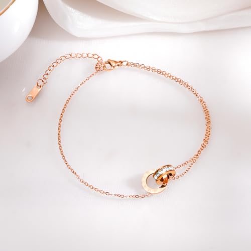 Image of Rubans Oxidised Anklets Jewellery Gift for Women & Girls | Kundan Ethnic Traditional